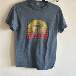 Tadoussac Graphic Anchor T-Shirt - Charcoal